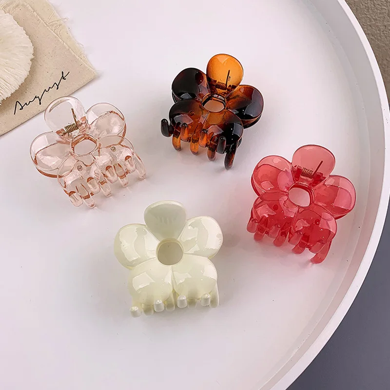New Korean Sweet Colorful Transparent Flowers Hair Clip Claws Hairpin Headwear for Women Makeup Bath Hair Accessories
New Korean Sweet Colorful Transparent Flowers Hair Clip Claws Hairpin Headwear for Women Makeup Bath Hair Accessories