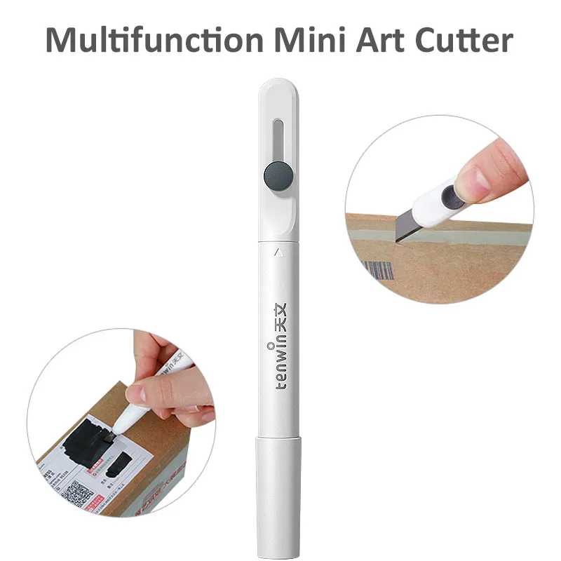 Tenwin Mini Pocket Art Utility Knife Express Box Knife Smear Letter Opener Craft Wrapping Refillable Blade Stationery
Tenwin Mini Pocket Art Utility Knife Express Box Knife Smear Letter Opener Craft Wrapping Refillable Blade Stationery