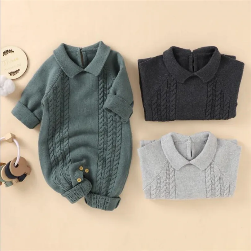 Baby Boys Romper Autumn Winter Knitted Baby Clothes Newborn Long Sleeve Baby Romper Jumpsuit Infant Toddler Romper Overalls Boy
Baby Boys Romper Autumn Winter Knitted Baby Clothes Newborn Long Sleeve Baby Romper Jumpsuit Infant Toddler Romper Overalls Boy