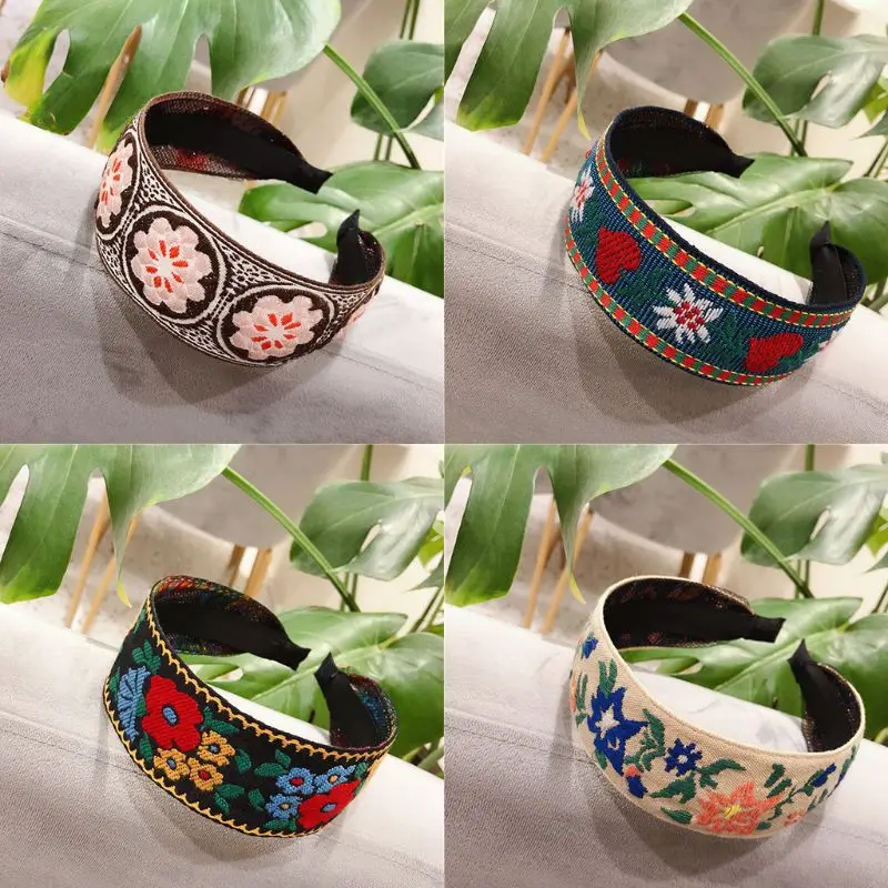 Ethnic Style Women Wide Headband Colorful Floral Embroidered Vintage Hair Hoop LX9E
Ethnic Style Women Wide Headband Colorful Floral Embroidered Vintage Hair Hoop LX9E