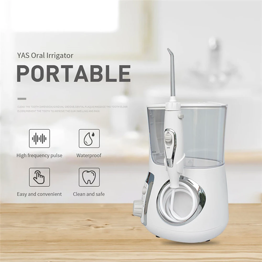 Whitening Teeth Cleaner Dental Irrigator Home Use 800Ml Irrigation Nozzles Household Tooth Pick Water Pick Jet
Whitening Teeth Cleaner Dental Irrigator Home Use 800Ml Irrigation Nozzles Household Tooth Pick Water Pick Jet