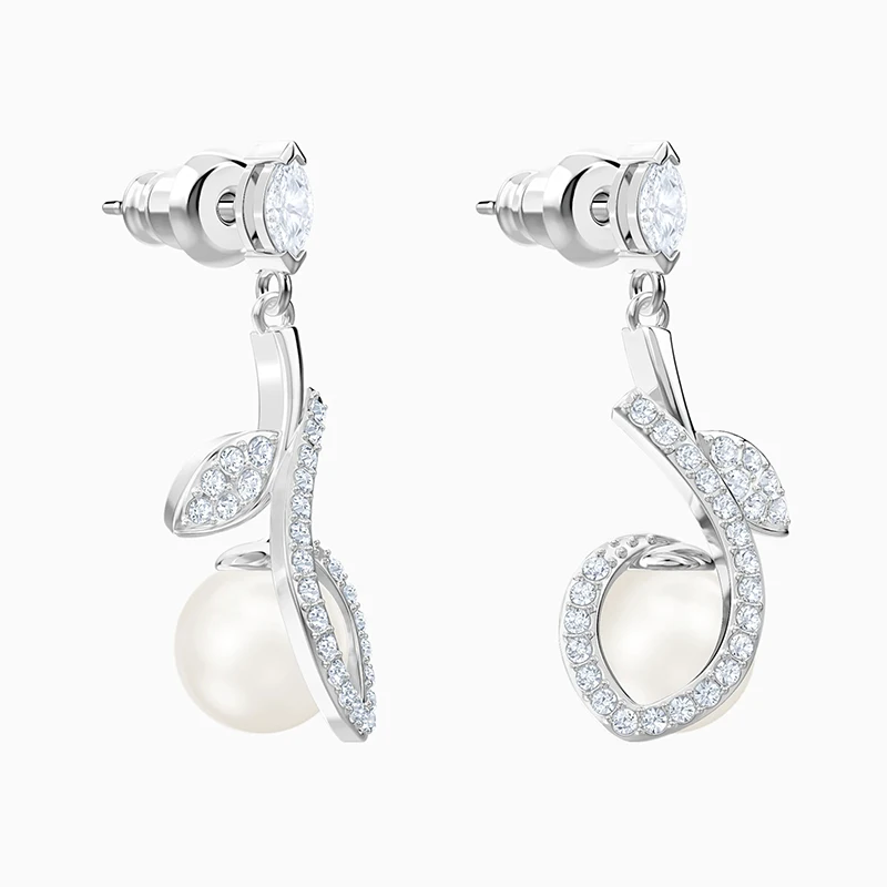 2020 Fashion Jewelry SWA New LEONORE Pierced Earrings Elegant Leaf Shape Crystal Pearl Women All-match Romantic Jewelry Gift
2020 Fashion Jewelry SWA New LEONORE Pierced Earrings Elegant Leaf Shape Crystal Pearl Women All-match Romantic Jewelry Gift