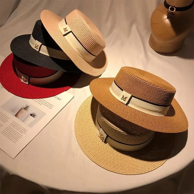 Summer New Women's Flat Top Hat Beach Travel Sunscreen Big Eaves Fisherman Hat Sunhat Korean Casual Solid Color Straw Caps
Summer New Women's Flat Top Hat Beach Travel Sunscreen Big Eaves Fisherman Hat Sunhat Korean Casual Solid Color Straw Caps