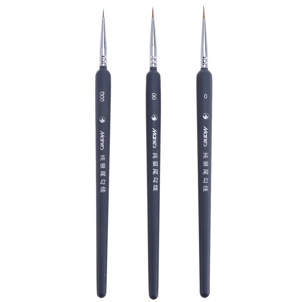 3pcs Wolf Hair Brushes Set for Detail Art Painting Miniatures Acrylic Watercolor Oil Gouache (000 + 00 + 0)
3pcs Wolf Hair Brushes Set for Detail Art Painting Miniatures Acrylic Watercolor Oil Gouache (000 + 00 + 0)
