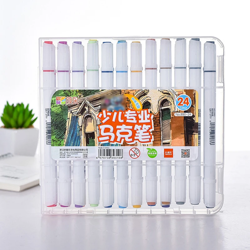 Двусторонние маркеры для рисования, 12/24 шт.
Двусторонние маркеры для рисования, 12/24 шт.