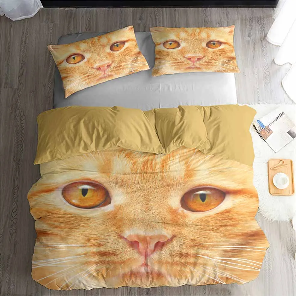 Комплект постельного белья HELENGILI 3D с рисунком животных, кошек, пододеяльник, Комплект постельного белья с наволочкой, детская кровать
Комплект постельного белья HELENGILI 3D с рисунком животных, кошек, пододеяльник, Комплект постельного белья с наволочкой, детская кровать