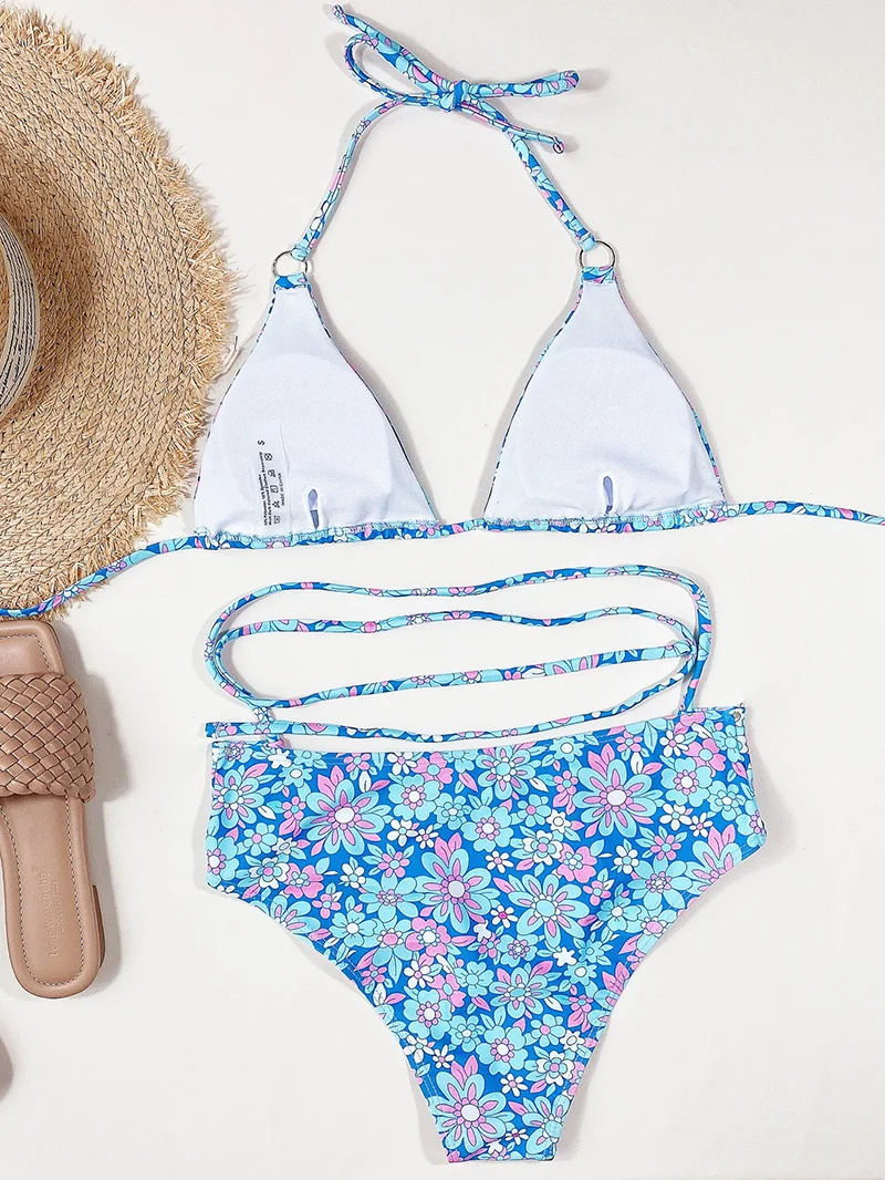 Sexy Floral Printed Wrap Around Female Swimsuit High Waist Bikini Women Swimwear Two-pieces Bikini set Bather Bathing Suit Swim
Sexy Floral Printed Wrap Around Female Swimsuit High Waist Bikini Women Swimwear Two-pieces Bikini set Bather Bathing Suit Swim