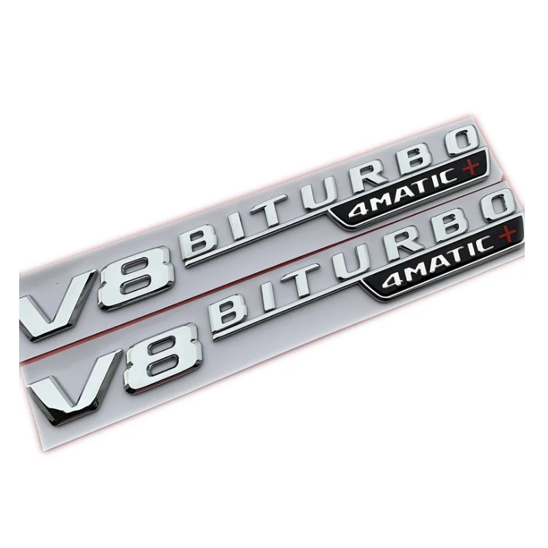 1 пара Пластик новые Стиль 3D V8 BITURBO 4MAITC + наклейки для автомобилей эмблема значок