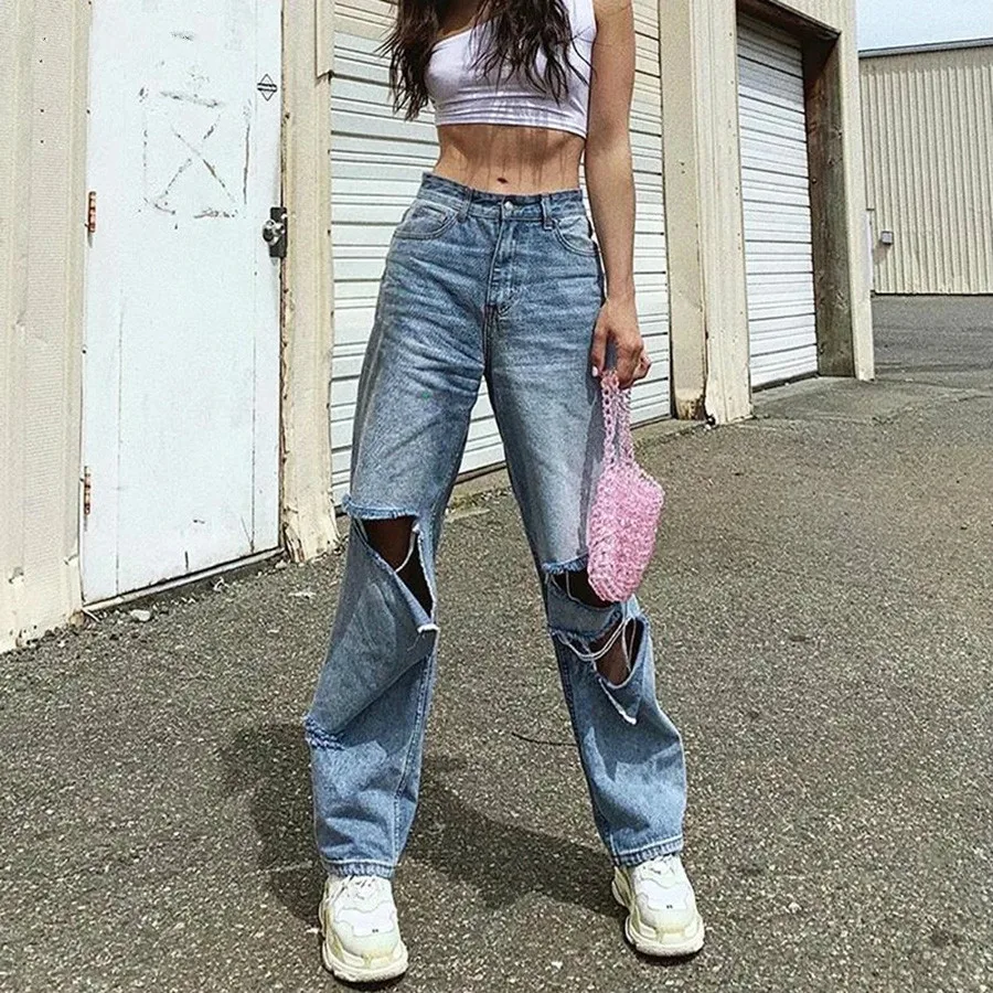 2021 Casual Vintage Wide leg Jeans Trousers High waist Women's New Fashion Loose Destroyed Hole Denim Mopping pants
2021 Casual Vintage Wide leg Jeans Trousers High waist Women's New Fashion Loose Destroyed Hole Denim Mopping pants