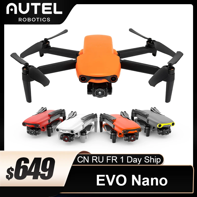 Autel Robotics EVO Nano 250G-Classic Mini Camera Drone 3-way Obstacle Avoidance 1/2inch CMOS 4K 30fps HDR Video Camera 16x Zoom
Autel Robotics EVO Nano 250G-Classic Mini Camera Drone 3-way Obstacle Avoidance 1/2inch CMOS 4K 30fps HDR Video Camera 16x Zoom
