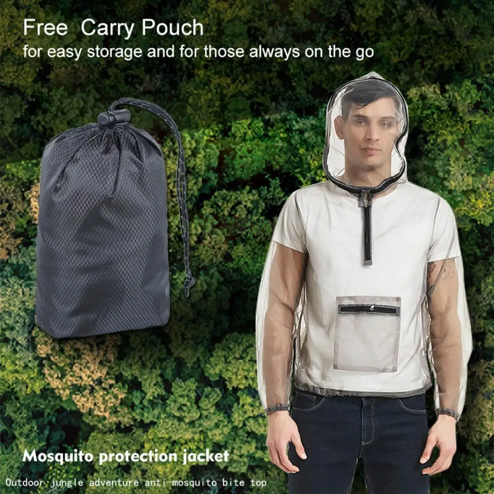Transparent Convenient Mosquito Repellent Clothing Portable Bug Suit Pocket Design for Hiking
Transparent Convenient Mosquito Repellent Clothing Portable Bug Suit Pocket Design for Hiking