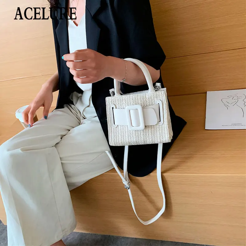 ACELURE Open Female Messenger Beach Bag Purse Small Shoulder Bag Fashion Woven Small Square Bag Flap Straw Bag for Women's Purse
ACELURE Open Female Messenger Beach Bag Purse Small Shoulder Bag Fashion Woven Small Square Bag Flap Straw Bag for Women's Purse