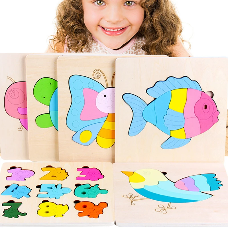 New High Quality Colorful Baby 3D Puzzle Jigsaw Wooden Toys Kids Cartoon Animals Memory Puzzles Children Educational Toys
New High Quality Colorful Baby 3D Puzzle Jigsaw Wooden Toys Kids Cartoon Animals Memory Puzzles Children Educational Toys