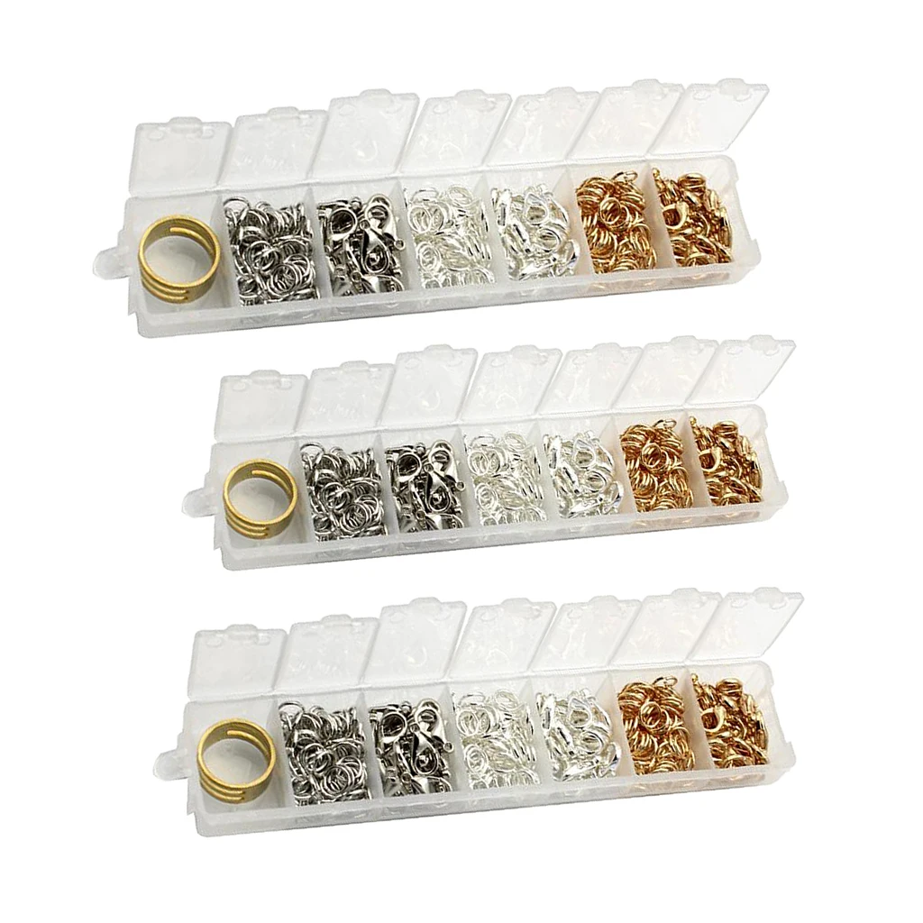 7 Grids DIY Jewellery Findings Kit Set with Alloy Open Jump Rings Lobster Claw Clasps
7 Grids DIY Jewellery Findings Kit Set with Alloy Open Jump Rings Lobster Claw Clasps