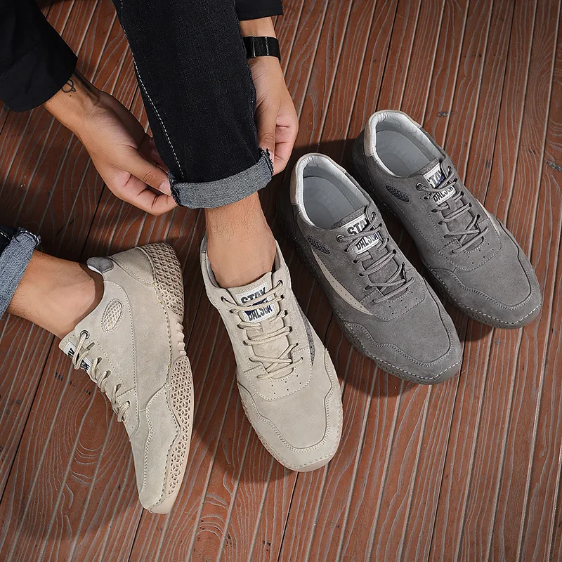 Men's casual sneakers lace up fashion Breathable Men Summer Shoes cow suede leather Comfortable Fashion men casual shoes
Men's casual sneakers lace up fashion Breathable Men Summer Shoes cow suede leather Comfortable Fashion men casual shoes