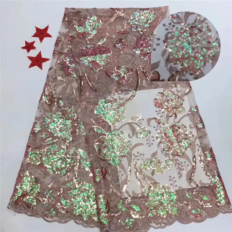 Latest African Sequins Lace Fabric 2020 High Quality Sequins African Lace Fabric French Nigerican Tulle Lace Fabric for Wedding
Latest African Sequins Lace Fabric 2020 High Quality Sequins African Lace Fabric French Nigerican Tulle Lace Fabric for Wedding