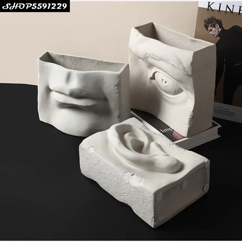 European-style Ceramic Face and Facial Features Vases Living Room Bookcase Desktop Decor Eyes Mouth Ears Flower Vase Home Decor
European-style Ceramic Face and Facial Features Vases Living Room Bookcase Desktop Decor Eyes Mouth Ears Flower Vase Home Decor