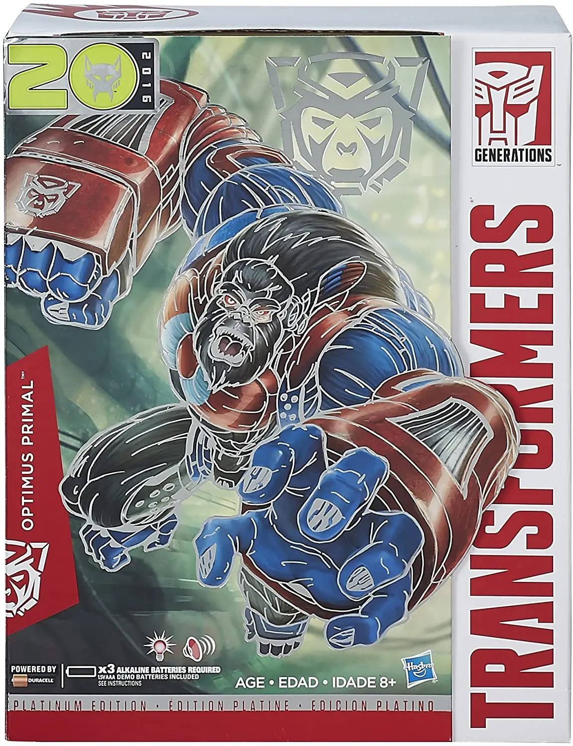 Hasbro TF Transformers 40cm Platinum Edition Gorilla Captain Optimus Prime Model Hand-made Collection Toy
Hasbro TF Transformers 40cm Platinum Edition Gorilla Captain Optimus Prime Model Hand-made Collection Toy