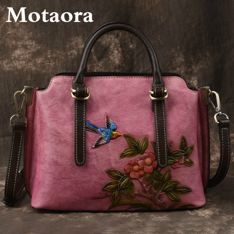 MOTAORA Retro Handmade Embossed Women Shoulder Bag Genuine Leather Top-handle Bags For Women Luxury Vintage Crossbody Bag Ladies
MOTAORA Retro Handmade Embossed Women Shoulder Bag Genuine Leather Top-handle Bags For Women Luxury Vintage Crossbody Bag Ladies