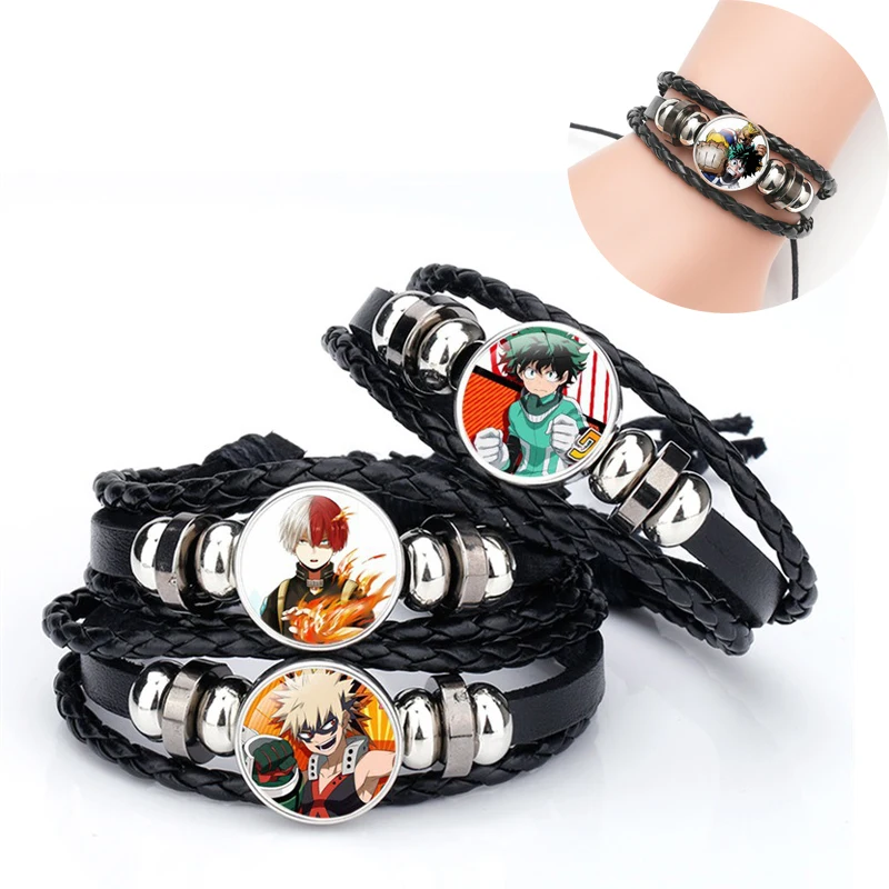 My Hero Academia Wristband Midoriya Izuku Deku Glass Cabochon Multilayer Weave Charm Bracelets Jewelry Ornament Gift Cosplay
My Hero Academia Wristband Midoriya Izuku Deku Glass Cabochon Multilayer Weave Charm Bracelets Jewelry Ornament Gift Cosplay