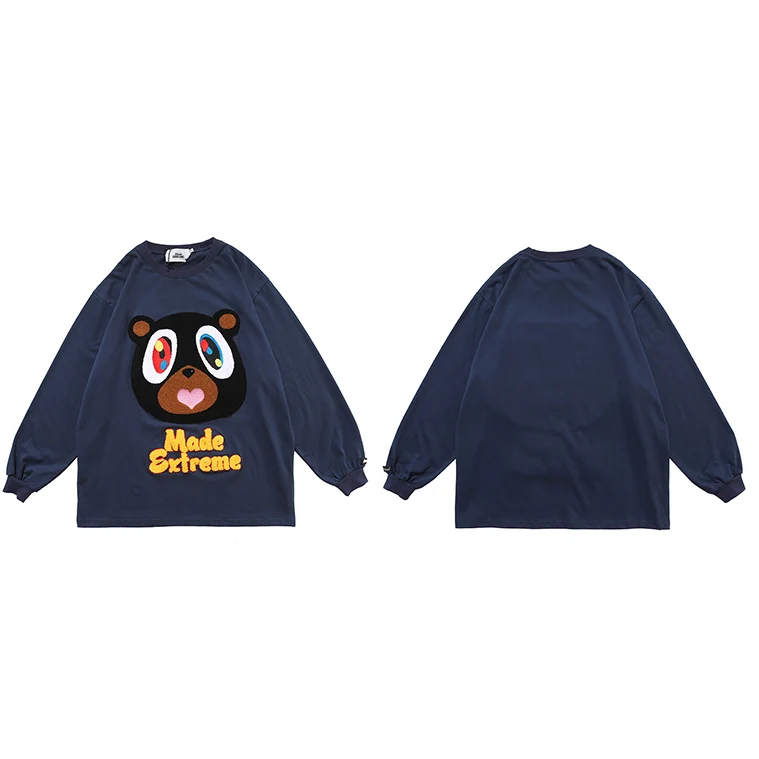 2020 Men Hip Hop T Shirt Streetwear Hairy Heart Bear Harajuku Tshirt Loose HipHop Oversized T-shirt Cotton Tops Tees Long Sleeve
2020 Men Hip Hop T Shirt Streetwear Hairy Heart Bear Harajuku Tshirt Loose HipHop Oversized T-shirt Cotton Tops Tees Long Sleeve