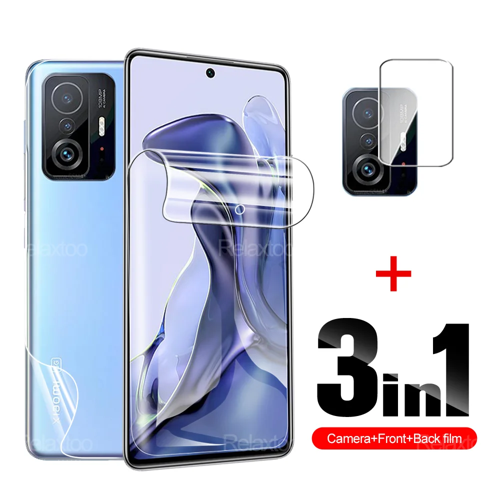 3 IN 1 Hydrogel Soft Film Full Coverage Protection For Xiaomi Mi 11T Pro 5G Screen Protector Safety Protective Film For Mi11T
3 IN 1 Hydrogel Soft Film Full Coverage Protection For Xiaomi Mi 11T Pro 5G Screen Protector Safety Protective Film For Mi11T