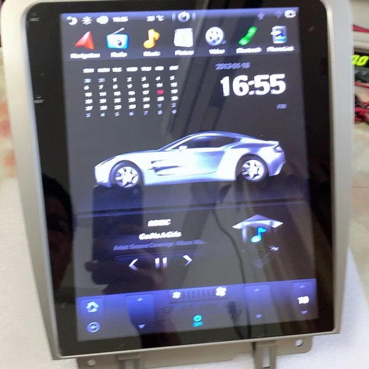 

Автомобильный мультимедийный плеер с вертикальным экраном 12,1 дюйма, Android 9,0, PX6, радио для GMC Yukon Chevrolet Tahoe Silverado бритва 2007-2012