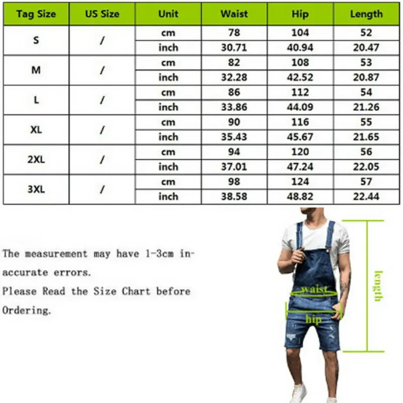 2020 Mens Overalls Shorts Men's Ripped Jeans Jumpsuits Shorts Summer Street Distressed Denim Bib Overalls Man Suspender Pants
2020 Mens Overalls Shorts Men's Ripped Jeans Jumpsuits Shorts Summer Street Distressed Denim Bib Overalls Man Suspender Pants