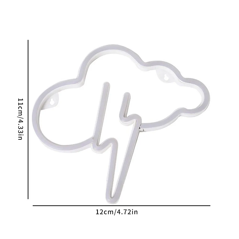 LED Neon Sign Lightning Cloud Shaped USB Powered Decorative Wall Light For Bedroom Bar Night Light Decorative Table Lamp
LED Neon Sign Lightning Cloud Shaped USB Powered Decorative Wall Light For Bedroom Bar Night Light Decorative Table Lamp