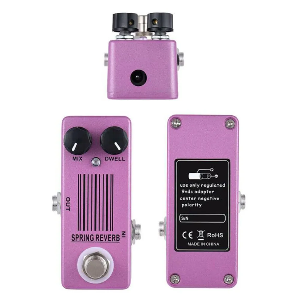 MOSKY Mini Guitar Reverb Effect Pedal Bottomless Depth Spring Reverb Sound MIX DWELL LED Indicator Guitar Parts Accessories
MOSKY Mini Guitar Reverb Effect Pedal Bottomless Depth Spring Reverb Sound MIX DWELL LED Indicator Guitar Parts Accessories