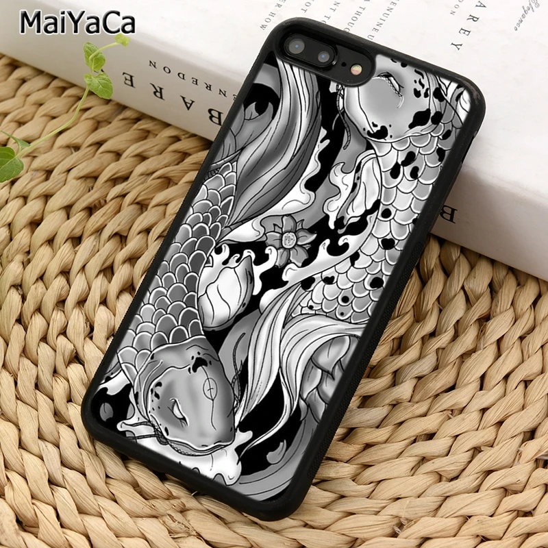 MaiYaCa кои Карп Рыба японский цветочный Вишневый чехол для телефона iPhone X XR XS 11 12 Pro MAX