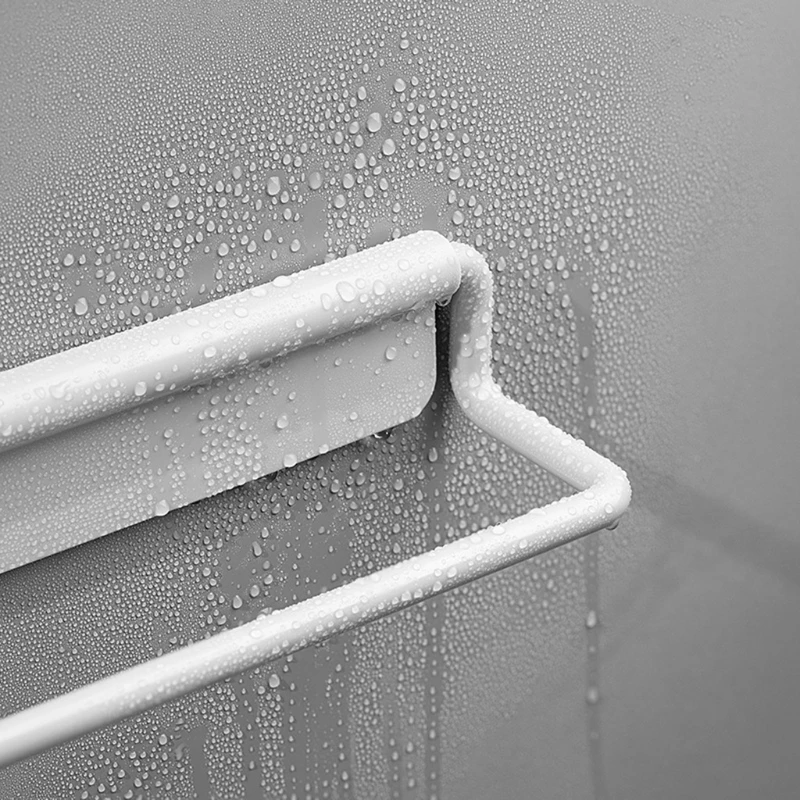 Bathroom Wall-mounted Punch-free Towel Holder Home Bath Towel Storage Shelf
Bathroom Wall-mounted Punch-free Towel Holder Home Bath Towel Storage Shelf