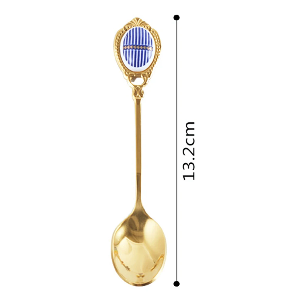 1pc 13.2cm Portable Floral Ceramic Stainless Steel Spoons Coffee Milk Dessert Tea Soup Spoon Dinnerware Teaspoons Kitchen Tools
1pc 13.2cm Portable Floral Ceramic Stainless Steel Spoons Coffee Milk Dessert Tea Soup Spoon Dinnerware Teaspoons Kitchen Tools