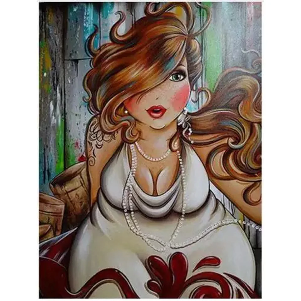 Home Full Square Diamond 5D DIY Diamond Painting Custom Portrait "Fashion Fat Beauty" Embroidery Cross-stitch 3D Home Decor Gift
Home Full Square Diamond 5D DIY Diamond Painting Custom Portrait "Fashion Fat Beauty" Embroidery Cross-stitch 3D Home Decor Gift