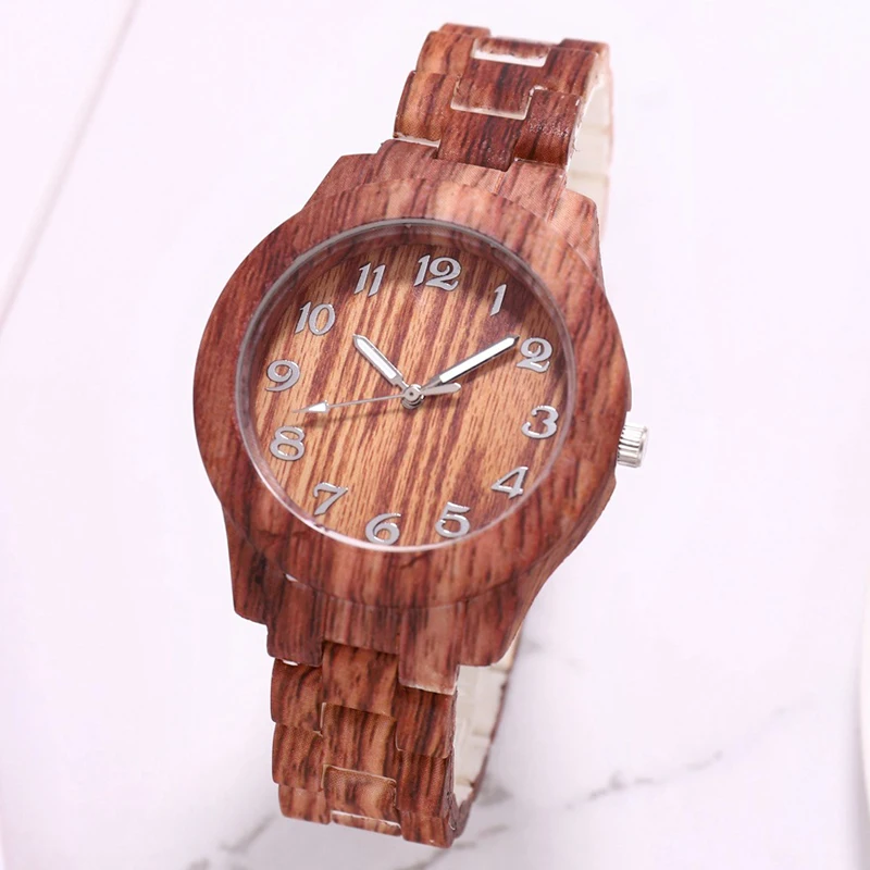 Модные повседневные женские часы бамбуковые деревянные кварцевые наручные