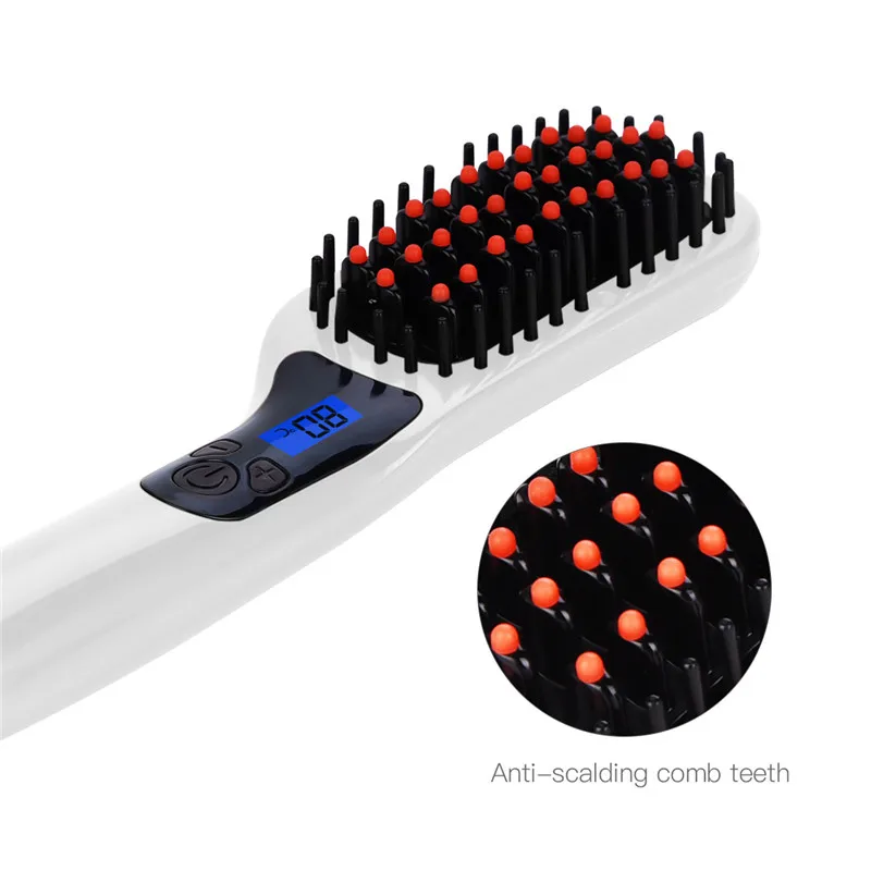 Professional Hair Straightener Brush Electric Comb Irons Straight brush styling tool | Красота и здоровье
