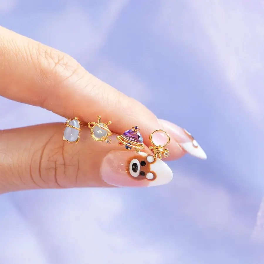 Fashion Space Theam Earrings for Women Brass Astronaut UFO Rocket Alien Stud Earrings Trendy Women Jewelry Party Accessories
Fashion Space Theam Earrings for Women Brass Astronaut UFO Rocket Alien Stud Earrings Trendy Women Jewelry Party Accessories