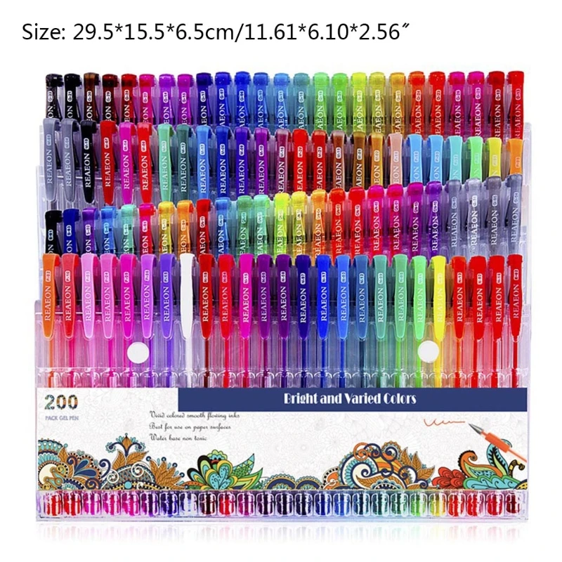 100 Pens+100 Refills Rich Colors Children's Brush Painting Tools Color Gel Pens
100 Pens+100 Refills Rich Colors Children's Brush Painting Tools Color Gel Pens