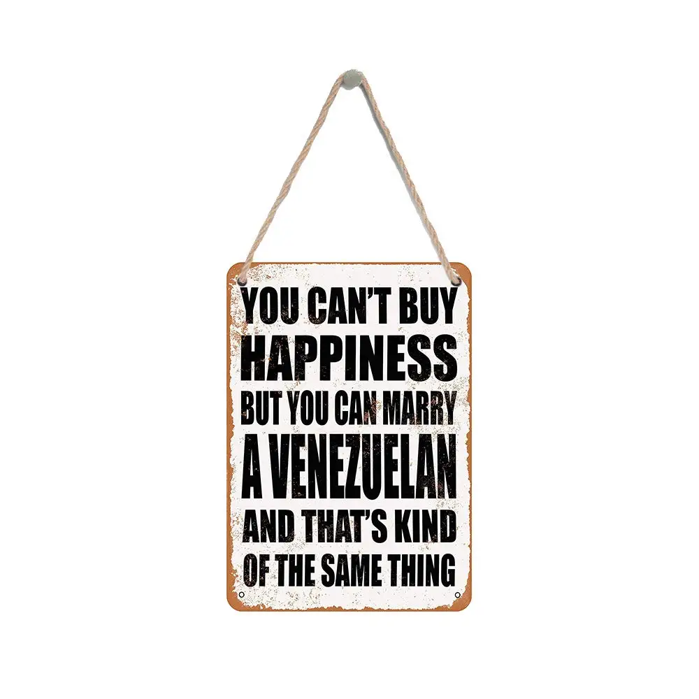 Isaric Wood Hanging Sign 8 X 12 Inches You Can't Buy Happiness BUT You CAN Marry A Venezuelan Funny Wooden Sign
Isaric Wood Hanging Sign 8 X 12 Inches You Can't Buy Happiness BUT You CAN Marry A Venezuelan Funny Wooden Sign