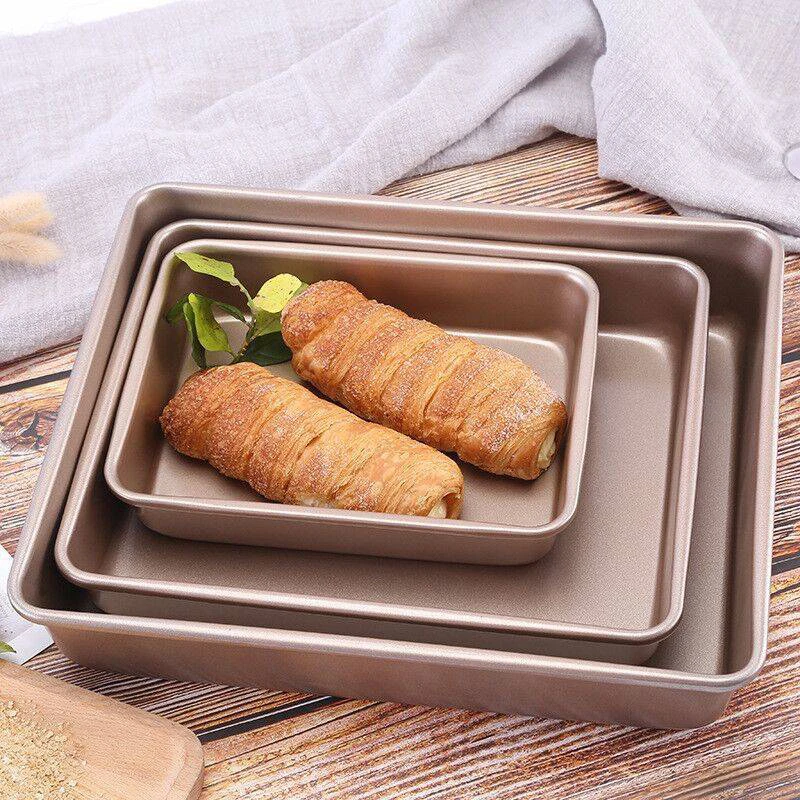 Non-stick Rectangular Bread Cake Pizza loaf Pie Pan Baking Oven Tray Bakeware Baking Dish and Pans Kitchen Tools 9 11 13 Inch
Non-stick Rectangular Bread Cake Pizza loaf Pie Pan Baking Oven Tray Bakeware Baking Dish and Pans Kitchen Tools 9 11 13 Inch