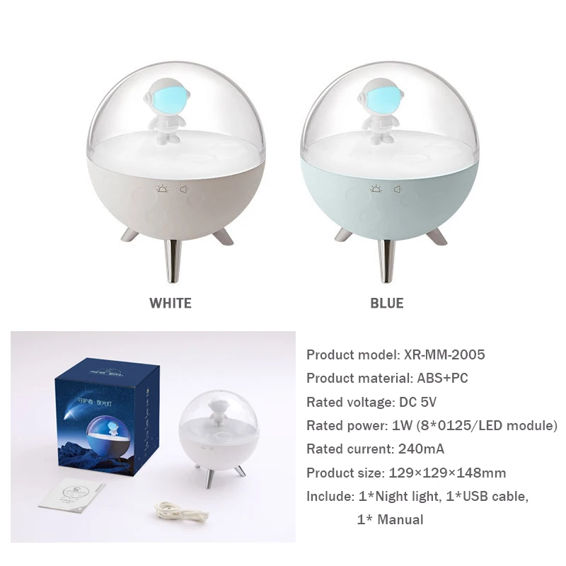 USB Night Light Music Bedside Table Lamp Children Charging-lights Sleeping Night-lantern Cartoon Astronaut Bulb Bedroom Decor
USB Night Light Music Bedside Table Lamp Children Charging-lights Sleeping Night-lantern Cartoon Astronaut Bulb Bedroom Decor