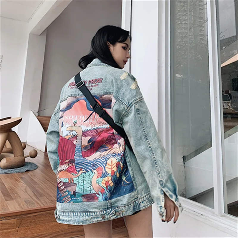 Vintage New Women Jacket Jean JacketFunny Autumn Denim NEWDISCVRY Long Streetwear Style Jacket Punk Print Cartoon Women Autumn
Vintage New Women Jacket Jean JacketFunny Autumn Denim NEWDISCVRY Long Streetwear Style Jacket Punk Print Cartoon Women Autumn