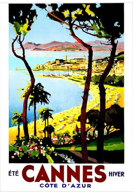 Vintage Travel Cannes France New Art Film Print Silk Poster Home Wall Decor 24x36inch
Vintage Travel Cannes France New Art Film Print Silk Poster Home Wall Decor 24x36inch