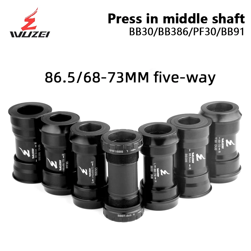 WUZEI Mountain Bike Sealed Bearing BB30 BB386 BB91 PF30 DUB 24/29mm ROAD Bicycle Press-in Thread Bottom Bracket BB Axis For SRAM
WUZEI Mountain Bike Sealed Bearing BB30 BB386 BB91 PF30 DUB 24/29mm ROAD Bicycle Press-in Thread Bottom Bracket BB Axis For SRAM
