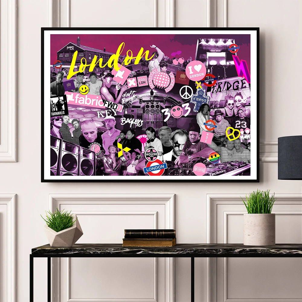 Rave Culture Pop Art Poster London Liverpool City On Canvas Painting Print Street Wall Picture For Living Room Home Decoration
Rave Culture Pop Art Poster London Liverpool City On Canvas Painting Print Street Wall Picture For Living Room Home Decoration