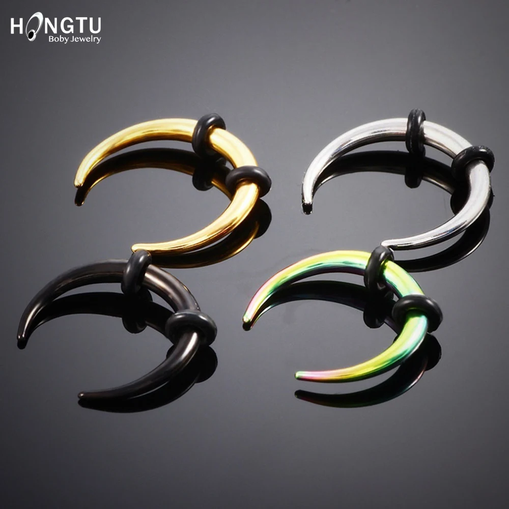 HONGTU 1PC Steel OX Horn Vintage Nose Septum Hoop Ring Ear Septum Clicker Horseshoe Nose Piercing Ear Taper 16G 14G Body Jewelry
HONGTU 1PC Steel OX Horn Vintage Nose Septum Hoop Ring Ear Septum Clicker Horseshoe Nose Piercing Ear Taper 16G 14G Body Jewelry