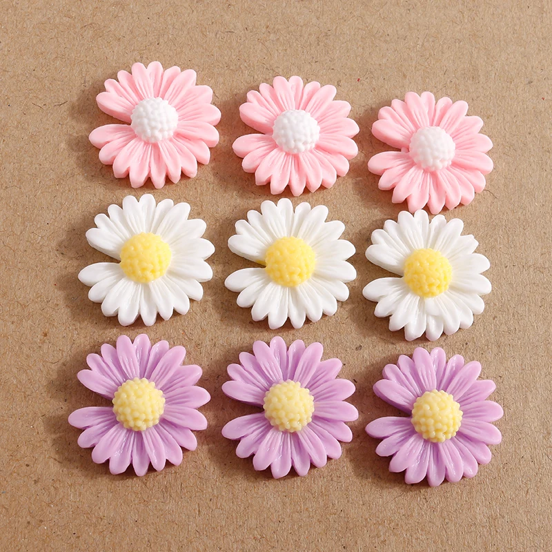10pcs Trendy Resin Daisy Flower Cabochons Flatback Scrapbook Crafts for Jewelry Making DIY Handmade Hairpin Brooch Accessories
10pcs Trendy Resin Daisy Flower Cabochons Flatback Scrapbook Crafts for Jewelry Making DIY Handmade Hairpin Brooch Accessories
