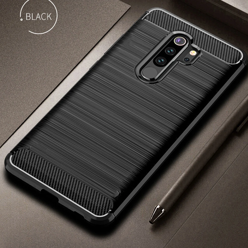 Чехлы для Xiaomi Redmi Note 8 Pro чехол из углеродного волокна 360 полный защитный телефона