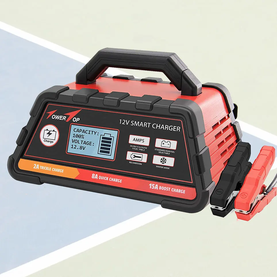 2021 2/10/25A 12V smart battery charger/maintenance device with automatic engine start, cable clamp
2021 2/10/25A 12V smart battery charger/maintenance device with automatic engine start, cable clamp