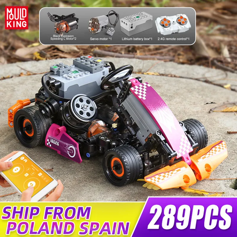 MOULD KING High-Tech The APP RC Motorized Go-Kart Racing Car Model Climbing Car Building Block Kids DIY Toys Christmas Gifts
MOULD KING High-Tech The APP RC Motorized Go-Kart Racing Car Model Climbing Car Building Block Kids DIY Toys Christmas Gifts